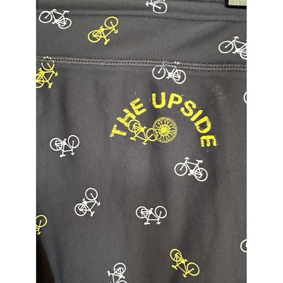 The Upside Navy Bicycle Print Leggings Activewear Pants Yoga Running Women's M - Picture 6 of 9